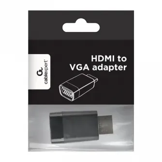 Видеоконвертер Cablexpert A-HDMI-VGA-001, HDMI (M) - VGA D-Sub, 1м, Чёрный