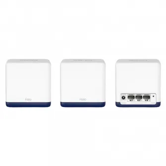 Whole-Home Mesh Dual Band Wi-Fi AC System MERCUSYS, Halo H50G(3-pack), 1900Mbps,MU-MIMO,Gbit Ports
