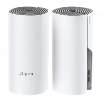 Whole-Home Mesh Dual Band Wi-Fi AC System TP-LINK, Deco E4(2-pack), 1200Mbps, MU-MIMO, up to 260m2