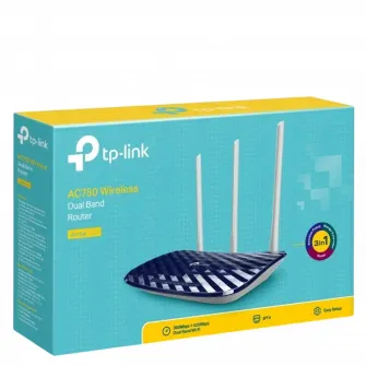 Wi-Fi AC Dual Band TP-LINK Router, Archer C20, 750Mbps