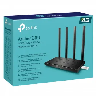 Wi-Fi AC Dual Band TP-LINK Router, ''Archer C6U\