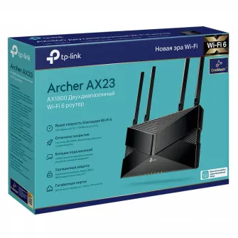 Wi-Fi AX Dual Band TP-LINK Router Archer AX23, 1800Mbps, OFDMA, Gbit Ports