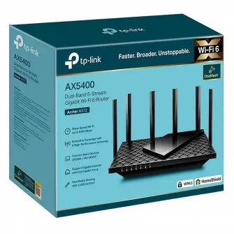 Wi-Fi AX Dual Band TP-LINK Router Archer AX72, 5400Mbps, OFDMA, MU-MIMO, Gbit Ports, USB3.0