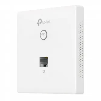 Wi-Fi N Access Point TP-LINK EAP115-Wall, 300Mbps, Omada Centralized Management, PoE, Wall-Plate