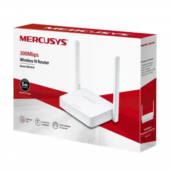 Wi-Fi N MERCUSYS Router, MW301R, 300Mbps, 2x5dBi Antennas, 2xLAN Ports