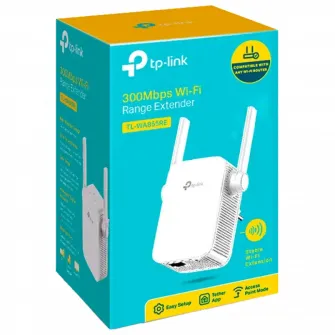 Wi-Fi N Range Extender/Access Point TP-LINK TL-WA855RE, 300Mbps, MIMO, Integrated Power Plug