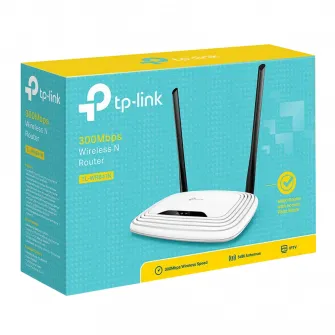 Wi-Fi N TP-LINK Router, TL-WR841N, 300Mbps, 2x5dBi Fixed Antennas, WISP