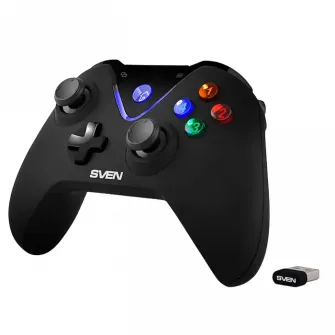 Wireless Gamepad SVEN GC-5070, 4 axes, D-Pad, 2 mini joysticks, 11 buttons