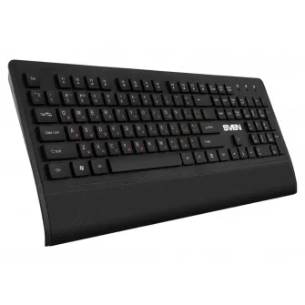 Клавиатура, мышь и коврик для мыши SVEN KB-C3800W, Беспроводное, Чёрный