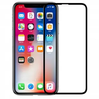 Защитное стекло Nillkin iPhone XS/X 3D CP + Max - Tempered Glass, Чёрный