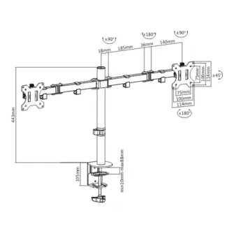 Suport pentru monitor Brateck LDT12-C024N
