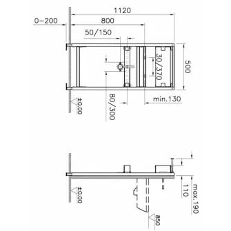 Instalare pentru lavoar Vitra 780-2810