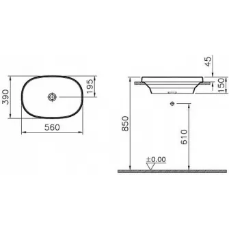 Lavoar Vitra Frame (5652B403-0016)