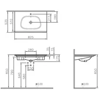 Lavoar Vitra Frame (5708B403-0001)