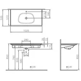 Lavoar Vitra Frame (5709B403-0001)