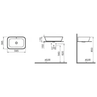 Lavoar Vitra Geo (7425B083-0012)