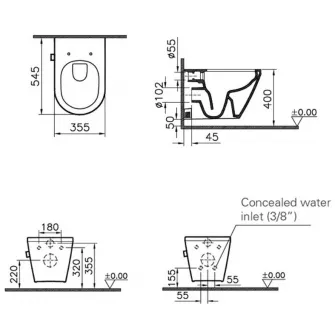 Vas WC Vitra Integra Round (7041B003-1584)