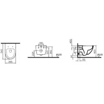 Vas WC Vitra Sento (7748B003-0075)