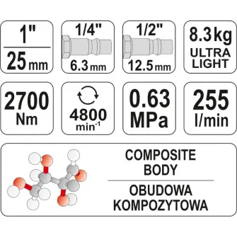 Masina de insurubat pneumatica Yato YT-09611