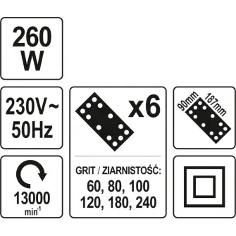 Slefuitor cu vibratii Yato YT-82230
