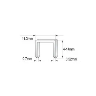 Stapler manual Yato YT-7007