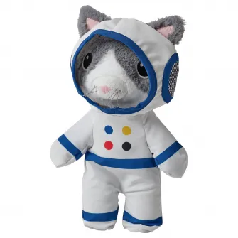 IKEA AFTONSPARV Jucarie de plus/costum astronaut, pisica, 28 cm
