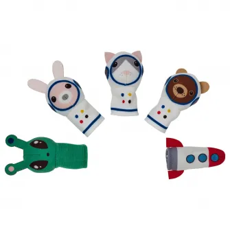 IKEA AFTONSPARV Marionete deget, set 5 piese, multicolor