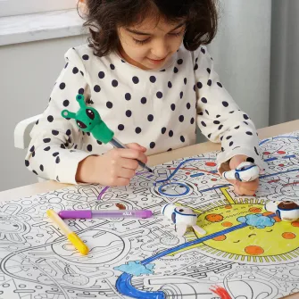 IKEA AFTONSPARV Marionete deget, set 5 piese, multicolor