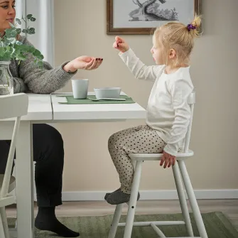 IKEA AGAM Scaun junior, alb