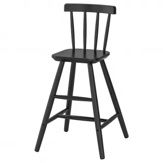 IKEA AGAM Scaun junior, negru