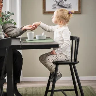 IKEA AGAM Scaun junior, negru