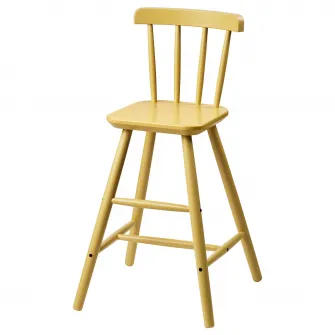IKEA AGAM Scaun junior, bej deschis-galben