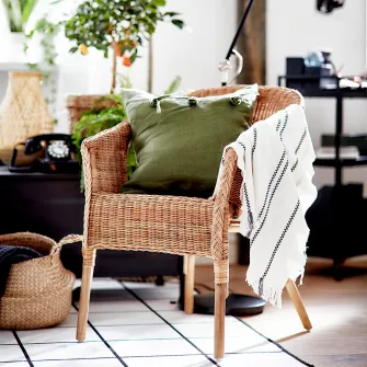 IKEA AGEN Scaun, ratan/bambus