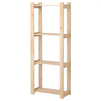 IKEA ALBERT Etajera, lemn conifere, 64x28x159 cm
