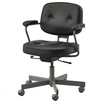 IKEA ALEFJÄLL Scaun rotativ, Glose negru