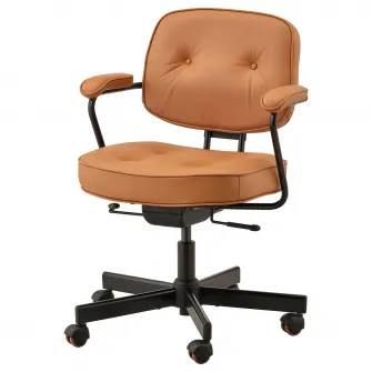 IKEA ALEFJÄLL Scaun rotativ, Grann maro-auriu