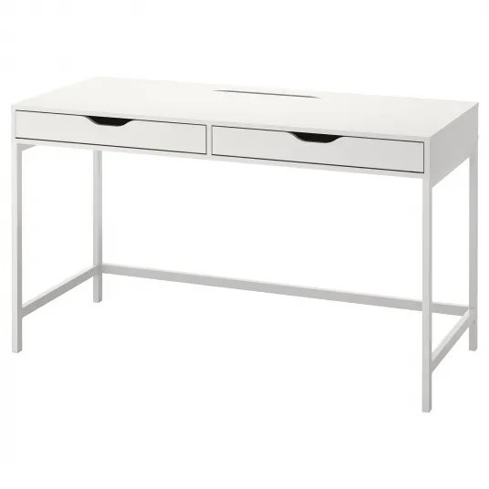 IKEA ALEX Birou, alb, 132x58 cm