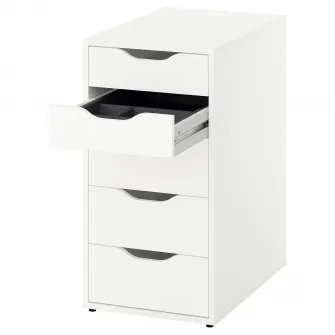IKEA ALEX Comoda, cu accesoriu alb, 36x70 cm