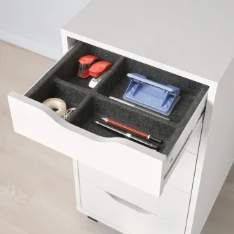 IKEA ALEX Comoda, cu accesoriu alb, 36x70 cm