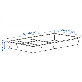 IKEA ALEX Comoda, cu accesoriu alb, 36x70 cm