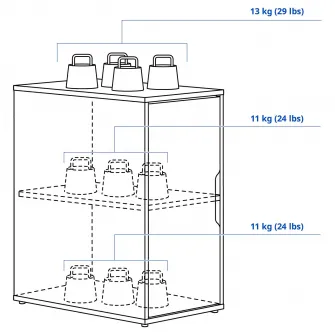 IKEA ALEX Unitate depozitare, alb, 36x70 cm