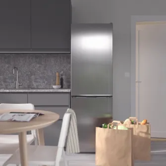 IKEA ALINGSÅS Frigider/congelator, IKEA 500 independent/inox, 210/106 l