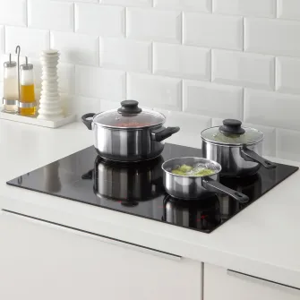 IKEA ANNONS Set vase 5 piese, sticla/inox