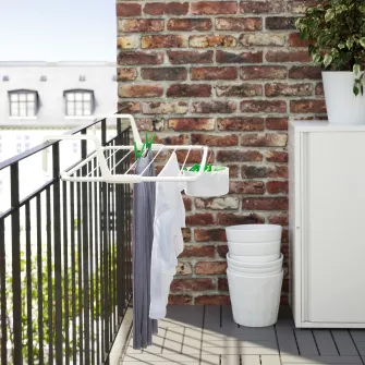 IKEA ANTONIUS Uscator rufe, alb, 77x40-49 cm