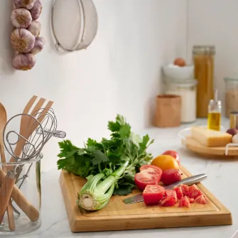 IKEA APTITLIG Tocator carne, bambus, 45x36 cm