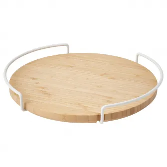 IKEA APTITLIG Platou rotativ, organizator bambus, 28 cm