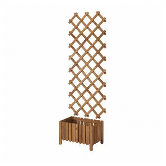 IKEA ASKHOLMEN Ghiveci+spalier, maro-i