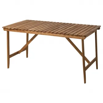 IKEA ASKHOLMEN Masa exterior, maro-i, 143x75 cm