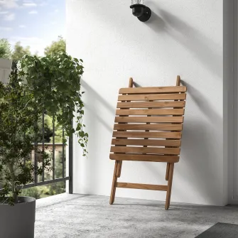 IKEA ASKHOLMEN Masa exterior, pliant maro-i, 60x62 cm