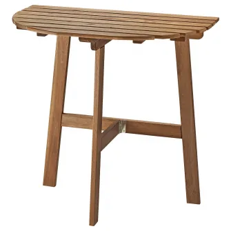 IKEA ASKHOLMEN Masa pentru perete, exterior, Pliant maro-i, 70x44 cm